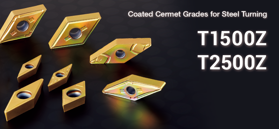 T1500Z / T2500Z - Coated cermet grades for steel turning